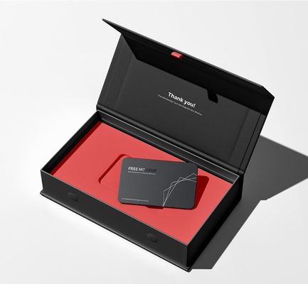 Logotipo personalizado Caja magnética de cartón gris con cierre magnético e EVA Insert TUV verificado