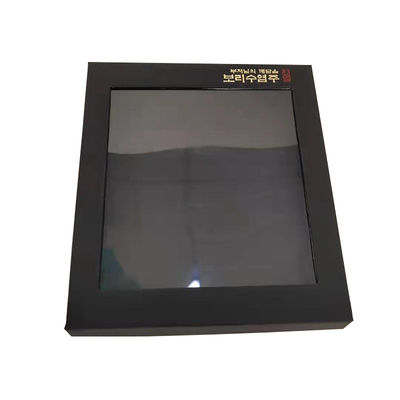 Caja de embalaje de papel transparente para regalos de cartón con tapa magnética