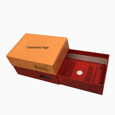 Caja de cajón hecha de papel kraft respetuoso con el medio ambiente para el embalaje de protector de pliegue