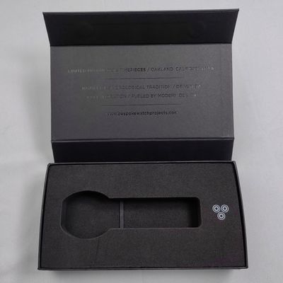 Caja de embalaje de papel transparente para regalos de cartón con tapa magnética