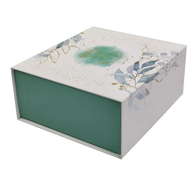 Caja de embalaje de papel transparente para regalos de cartón con tapa magnética