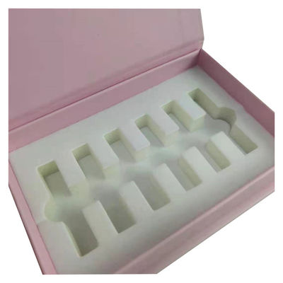 Impresión en relieve Cajas de cartón rígido Envases de cajas de perfume de lujo rosa