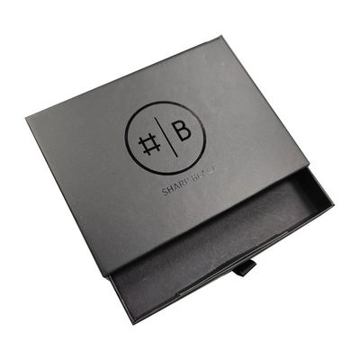 Cajas rígidas personalizadas de lujo plegable de cartón negro caja de regalo negra magnética con forro de esponja