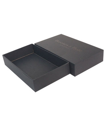 Logotipo personalizado aceptado Envases masculinos Verpackung en caja de regalo rígida de textura negra grande