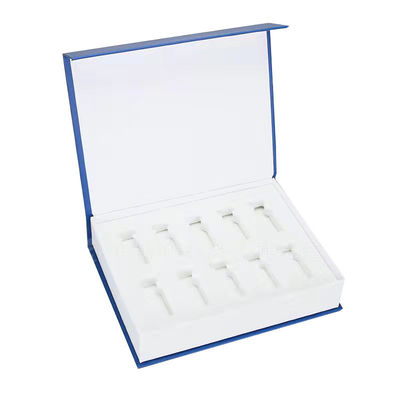 Caja de embalaje de papel personalizado de laminación brillante para cosméticos para el cuidado de la piel