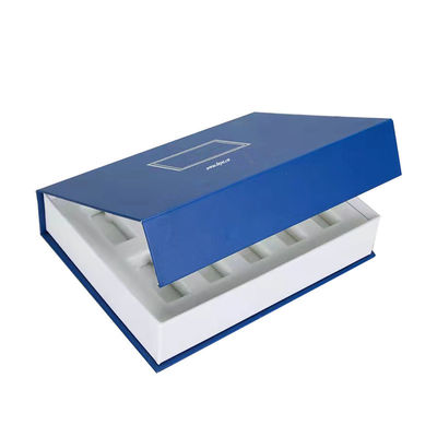 Caja de embalaje de papel personalizado de laminación brillante para cosméticos para el cuidado de la piel