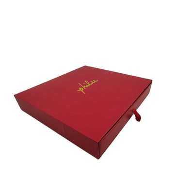 Impresión CMYK/PANTONE reciclable Conjunto de regalo de caja magnética roja para embalajes de lujo finales