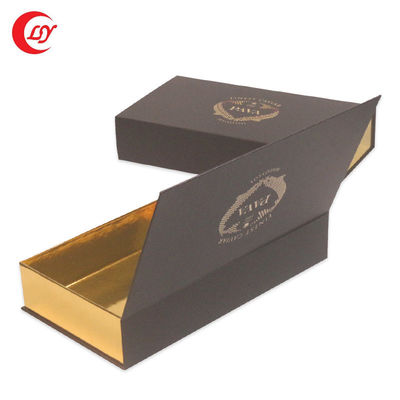 Embalaje dorado Caviar negro tin jar rojo Confección de regalo con embalaje de cartón y manga