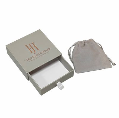CMYK Caja de cajones de diapositivas pequeñas Embalaje Caja corredera de papel duro rústico Joyería Caja de regalo