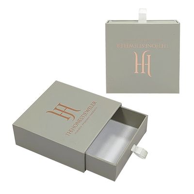 CMYK Caja de cajones de diapositivas pequeñas Embalaje Caja corredera de papel duro rústico Joyería Caja de regalo