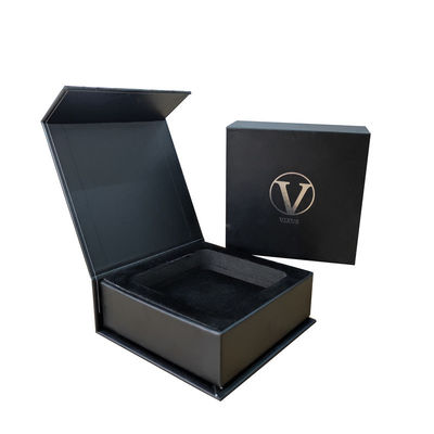 Cuadro de producto de embalaje de reloj con logotipo Cajas rígidas personalizadas y logotipo en relieve aceptable