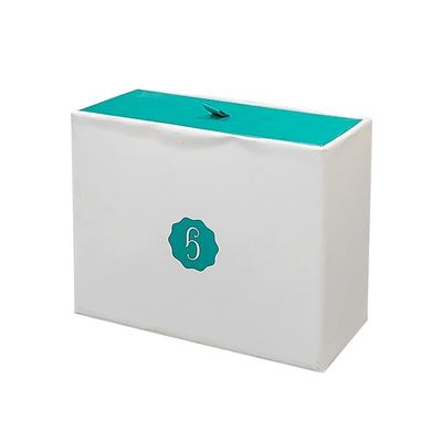 UV Finish Mint y Blanco de cartón rígido Globos de hielo para masaje facial Roller Set Regalo