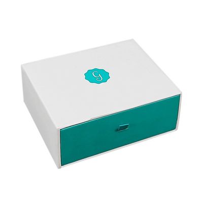 UV Finish Mint y Blanco de cartón rígido Globos de hielo para masaje facial Roller Set Regalo