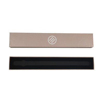 Artesanía de mesa de alta gama de textura negra caja de lujo con logotipo personalizado y estampado de papel plateado