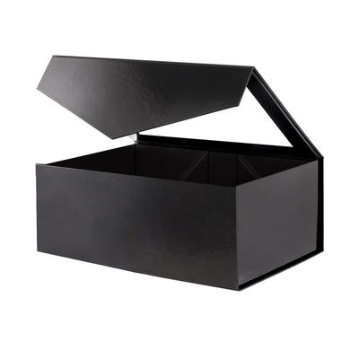 Embalaje de papel de ventana de PVC con tapa flexible personalizada Caja de regalo de cierre magnético grande con ventana de tapa transparente