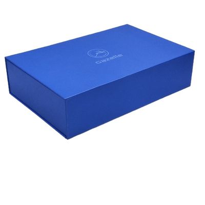 Impresión de pantalla personalizada Logotipo Plain Blanco Magnético Cuadro de regalo plegable para sus necesidades