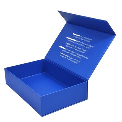 Impresión de pantalla personalizada Logotipo Plain Blanco Magnético Cuadro de regalo plegable para sus necesidades