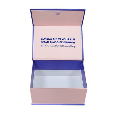 Impresión de pantalla personalizada Logotipo Plain Blanco Magnético Cuadro de regalo plegable para sus necesidades
