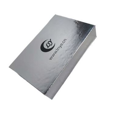 Caja de regalo de cartón marfil blanco plata perla magnética con logotipo Impresión de embalaje personalizado