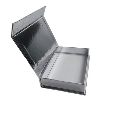 Caja de regalo de cartón marfil blanco plata perla magnética con logotipo Impresión de embalaje personalizado