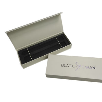 Simple Elegante Logotipo personalizado Impresión Reloj Negro Cinturón Caja de embalaje Caja de papel