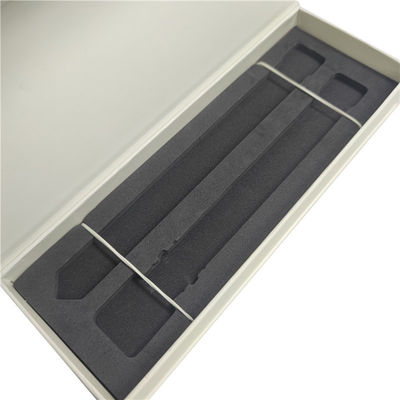 Simple Elegante Logotipo personalizado Impresión Reloj Negro Cinturón Caja de embalaje Caja de papel