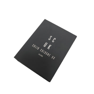 Caja de lata y embalaje personalizada para perfume de hombre de lujo color blanco y negro