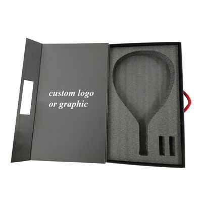 Caja de embalaje magnético de cartón rígido para la pelota de ping pong tenis de mesa raqueta de padel