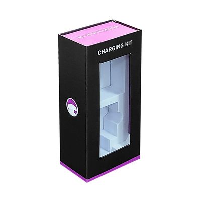 Caja de regalo magnética de lujo para el cargador del banco de energía paquete de cable con logotipo de impresión personalizado