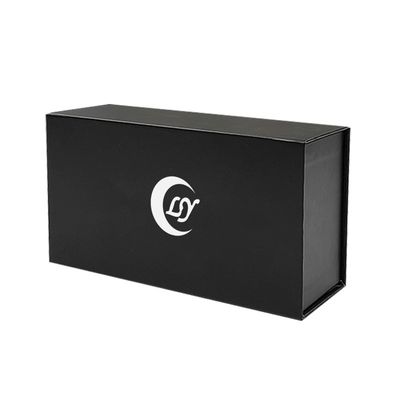 Impresión de papel de oro Rectángulo de caja de regalo magnética Embalaje con inserción de espuma y sobre