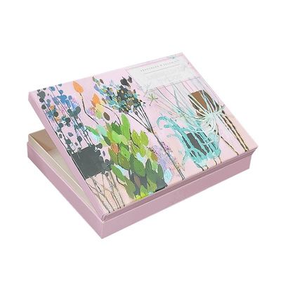 Caja de embalaje de joyas personalizada de papel impreso a color Caja de cartón con tapa reutilizada