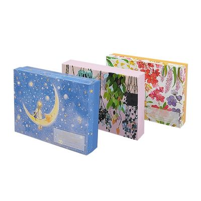 Caja de embalaje de joyas personalizada de papel impreso a color Caja de cartón con tapa reutilizada