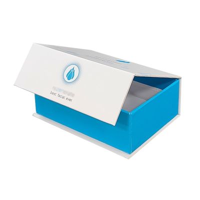 Caja de colgajo de lujo de embalaje magnético personalizado producto de cuidado de la piel de espuma Caja de inserción magnética