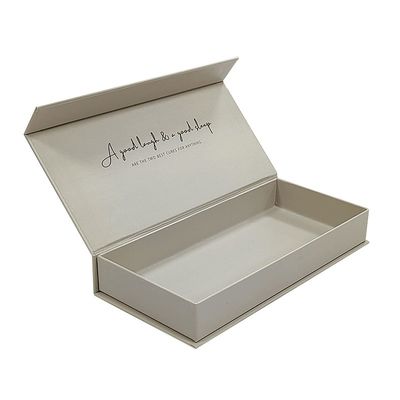 Caja de embalaje magnética blanca y elegante recubierta con UV Caja de regalo magnética para pegatinas