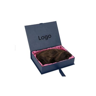 Requisitos específicos del cliente Peruca de cabello de lujo Embalaje Caja negra Cerradura magnética