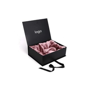 Requisitos específicos del cliente Peruca de cabello de lujo Embalaje Caja negra Cerradura magnética