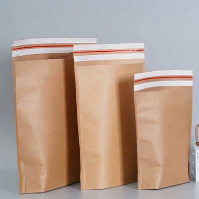 Bolsas de papel de sello de color marrón con sello propio Bolsas de papel de sello de color marrón con sello caliente Bolsas de correo expresas