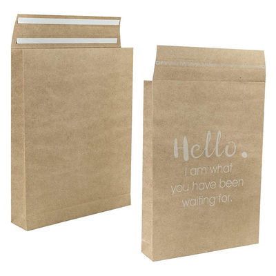 Bolsas de papel de sello de color marrón con sello propio Bolsas de papel de sello de color marrón con sello caliente Bolsas de correo expresas