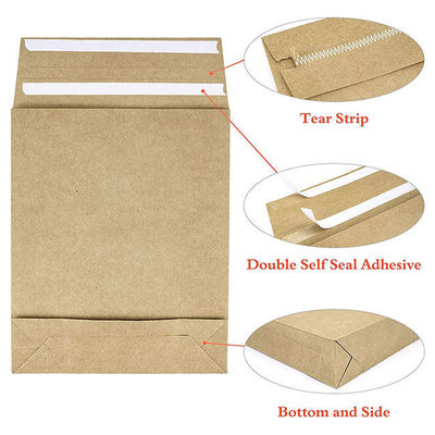 Bolsas de papel de sello de color marrón con sello propio Bolsas de papel de sello de color marrón con sello caliente Bolsas de correo expresas