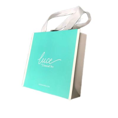 Bolsas de papel Kraft reciclables de papel caliente / UV / barniz bolsas de regalo de Navidad
