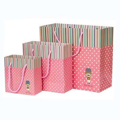 Bolsas de compras de papel kraft negro blanco marrón con manijas