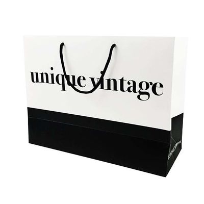 OEM diseños personalizados de lujo mat regalo bolsa de papel de compras con logotipo para ropa zapatos