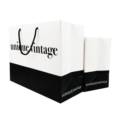 Bolsas de papel reutilizables Rectángulo Bolsas de compras Bolsas de papel de ropa Bolsas de envoltura