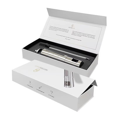 Caja magnética de lujo personalizada de cartón de papel blanco de embalaje magnético Caja de regalo con cierre magnético