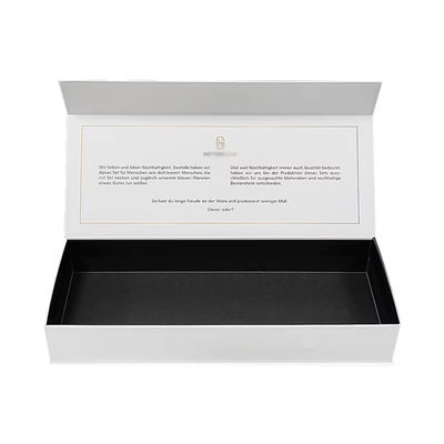 Caja magnética de lujo personalizada de cartón de papel blanco de embalaje magnético Caja de regalo con cierre magnético