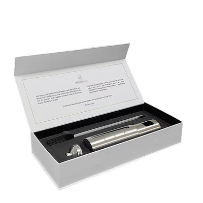 Caja magnética de lujo personalizada de cartón de papel blanco de embalaje magnético Caja de regalo con cierre magnético