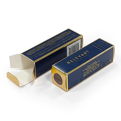 Color personalizado lápiz labial cartón plegable botella de perfume lápiz labial regalo de embalaje cosmético papel de color caja