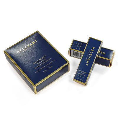 Color personalizado lápiz labial cartón plegable botella de perfume lápiz labial regalo de embalaje cosmético papel de color caja