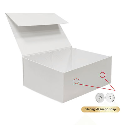 Caja de papel plegable personalizada con recortes en die Top Bloqueo automático Bajo de pantalla de papel Caja de embalaje de acabado plegable inverso blanco