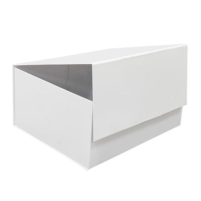 Caja de papel plegable personalizada con recortes en die Top Bloqueo automático Bajo de pantalla de papel Caja de embalaje de acabado plegable inverso blanco
